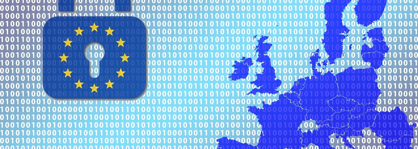 Illustratie van een Europese kaart in het kader van technologie